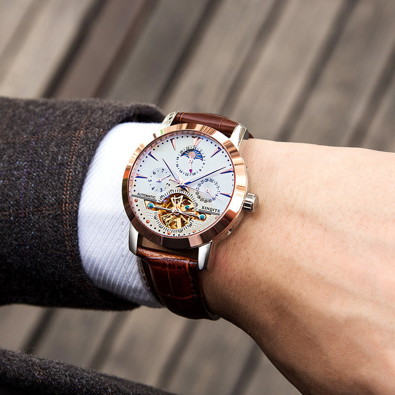 Men's Automatic Skeleton Waterproof Watch