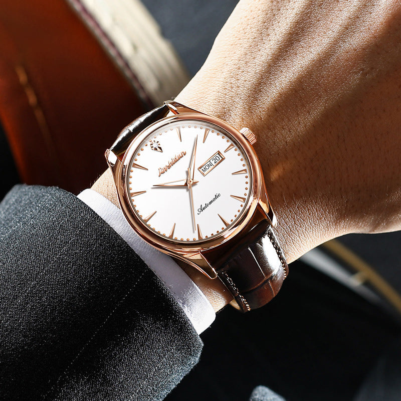 Men's Dual Calendar Mechanical Watch