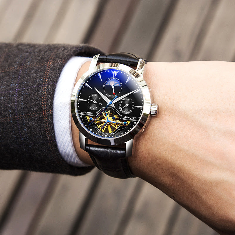 Men's Automatic Skeleton Waterproof Watch