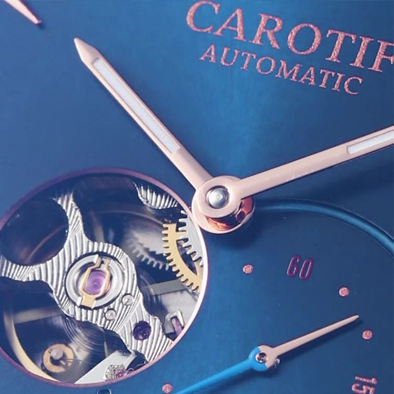 Men's Automatic Skeleton Waterproof Ultra Thin Mechanical Watch