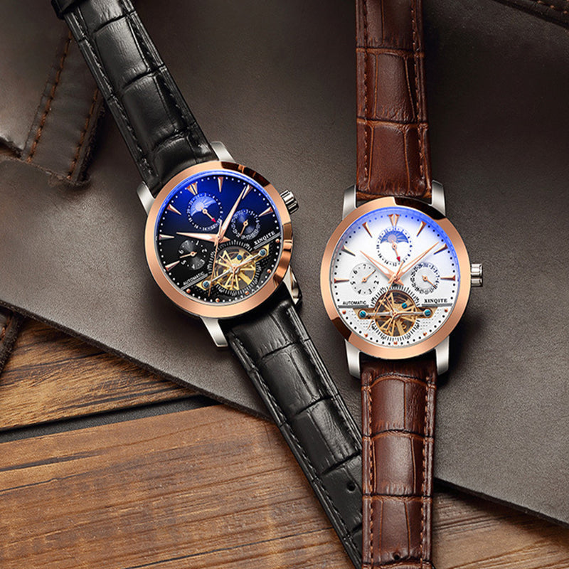 Men's Automatic Skeleton Waterproof Watch