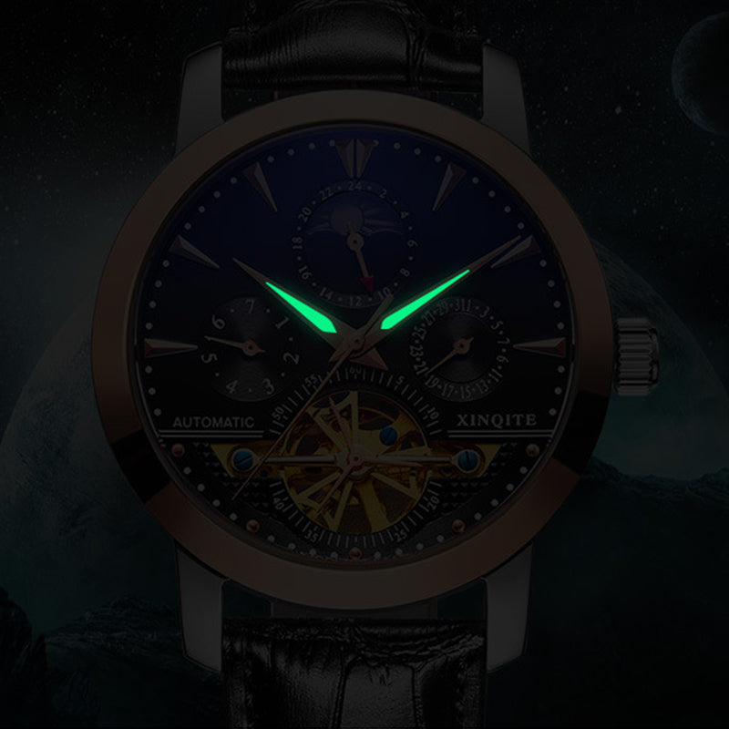 Men's Automatic Skeleton Waterproof Watch