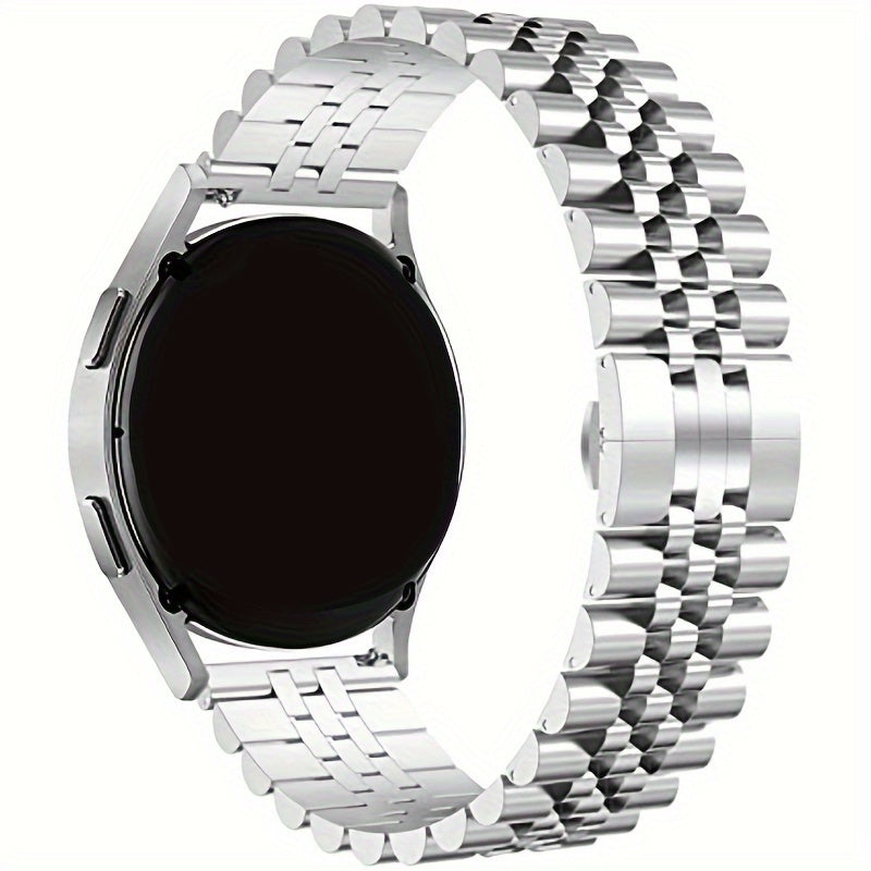 Metal Watch Strap 20mm 22mm Metal Watch Strap For Samsung Galaxy 3 Active 2 40 44mm Gear S2 S3 GT 2 42 Butterfly Buckle Watch Band Quick Release Replacement Compatible With Smartwatch Traditional Watch Samsung Watch