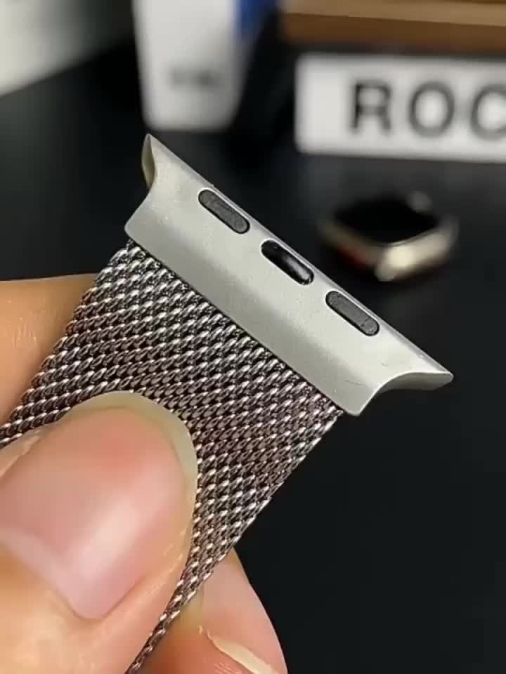 Milanese Mesh Stainless Steel Milanese Mesh Strap | 1pc | Stainless Steel | Adjustable Length | for iWatch Ultra SE S10-1 Series, iWatch 38\u002F40\u002F41\u002F42\u002F44\u002F45\u002F46\u002F49mm Models