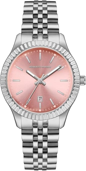 Women’s Watch – Stainless Steel, Japanese Quartz, Pink Dial, 3ATM Water Resistant