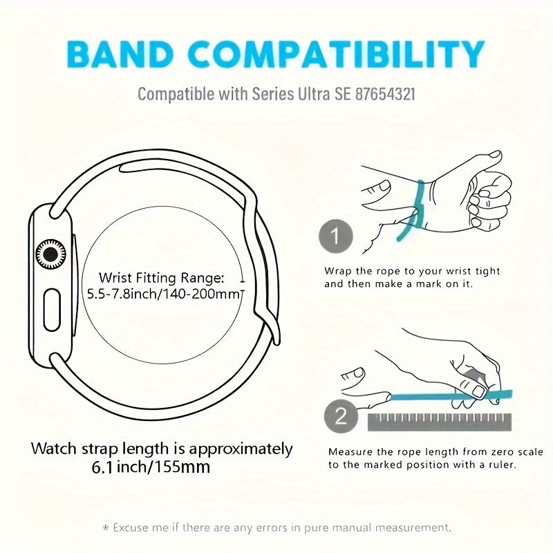 Dark Blue Imperial Stone Purple Flower Imperial Stone Stone Beads Hand-Woven Watch Strap Bohemian Style Apple Watch Strap Suitable for Iwatch Series 9 8 7 6 5 4 3 2 1 Se Ultra