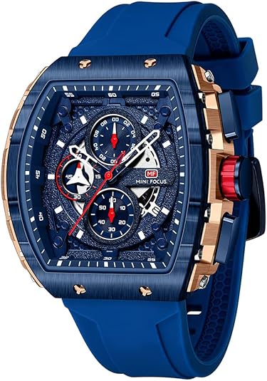 Men's Watch Fashion Sports Watch (Chronograph/Waterproof/Luminous/Calendar) Silicone Strap Quartz Watch Men