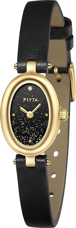 Golden Bean Series Women's Watch, Oval Case, Adjustable Stainless Steel Bracelet, Wrapped by Stylish Gift Box, Elegant Present Gold Watch for Women
