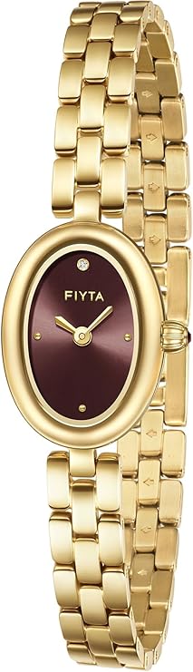 Golden Bean Series Women's Watch, Oval Case, Adjustable Stainless Steel Bracelet, Wrapped by Stylish Gift Box, Elegant Present Gold Watch for Women
