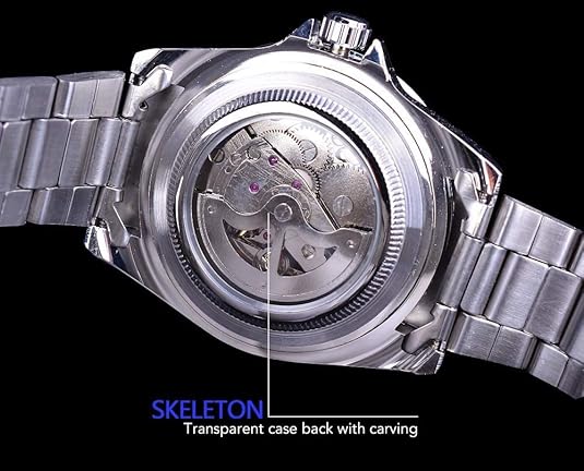 Automatic Mechanical Watch Stainless Steel Waterproof Top Brand Luxury Men's Watch