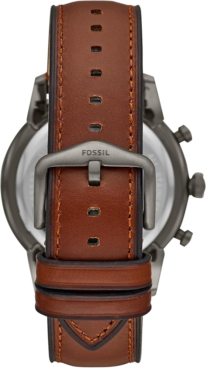 Men's Townsman Quartz Stainless Steel and Leather Chronograph Watch