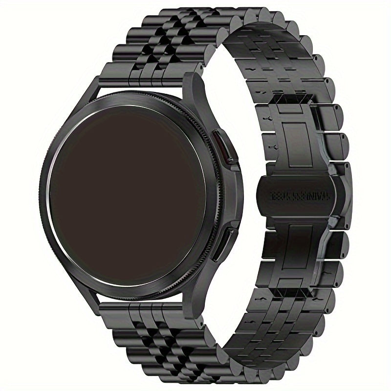 Metal Watch Strap 20mm 22mm Metal Watch Strap For Samsung Galaxy 3 Active 2 40 44mm Gear S2 S3 GT 2 42 Butterfly Buckle Watch Band Quick Release Replacement Compatible With Smartwatch Traditional Watch Samsung Watch
