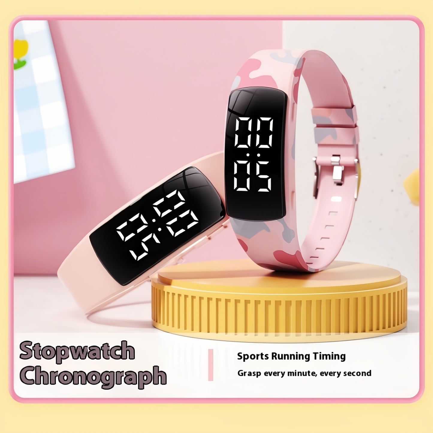 Rechargeable Electronic Watch Rechargeable Multifunctional Electronic Watch | Pedometer\u002FAlarm Clock\u002FStopwatch for Men and Women, Stylish Fitness Bracelet for Students and Athletes, Perfect Gift for Any Occasion