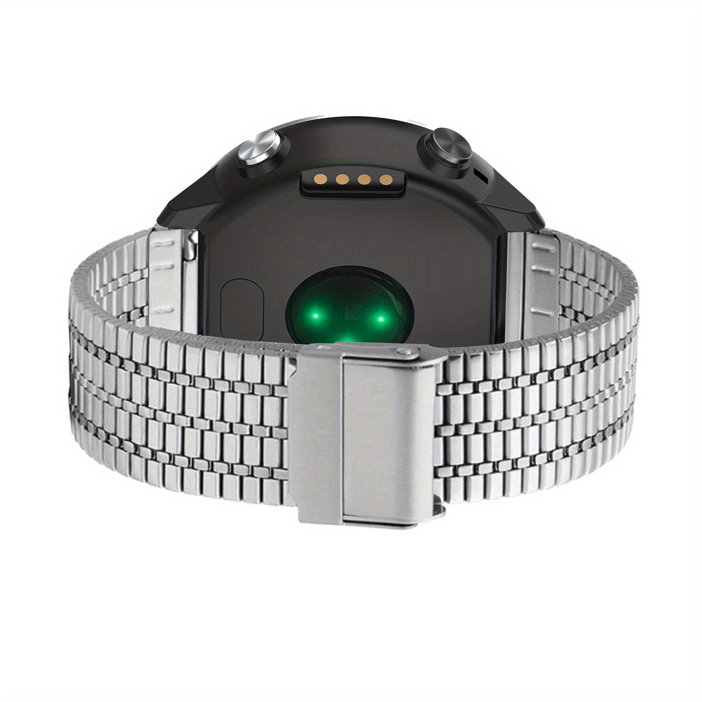 Suitable for Garmin Forerunner 645\u002F645 Music Aseniu Seven-Bead Watch Band, Stainless Steel Breathable Strap, Unisex Design – Ideal Gift for 11 Holidays