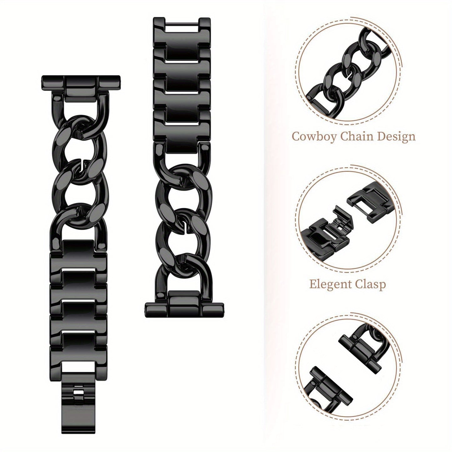 20mm Stainless Steel Watch Band for Samsung Galaxy Watch 7\u002F6\u002F5\u002F4 for Huawei Watch GT3\u002F2 for Amazfit GTR\u002FGTS - Folding Clasp Elegant Fashion Sport Strap for Women - Perfect Gift for Girlfriend