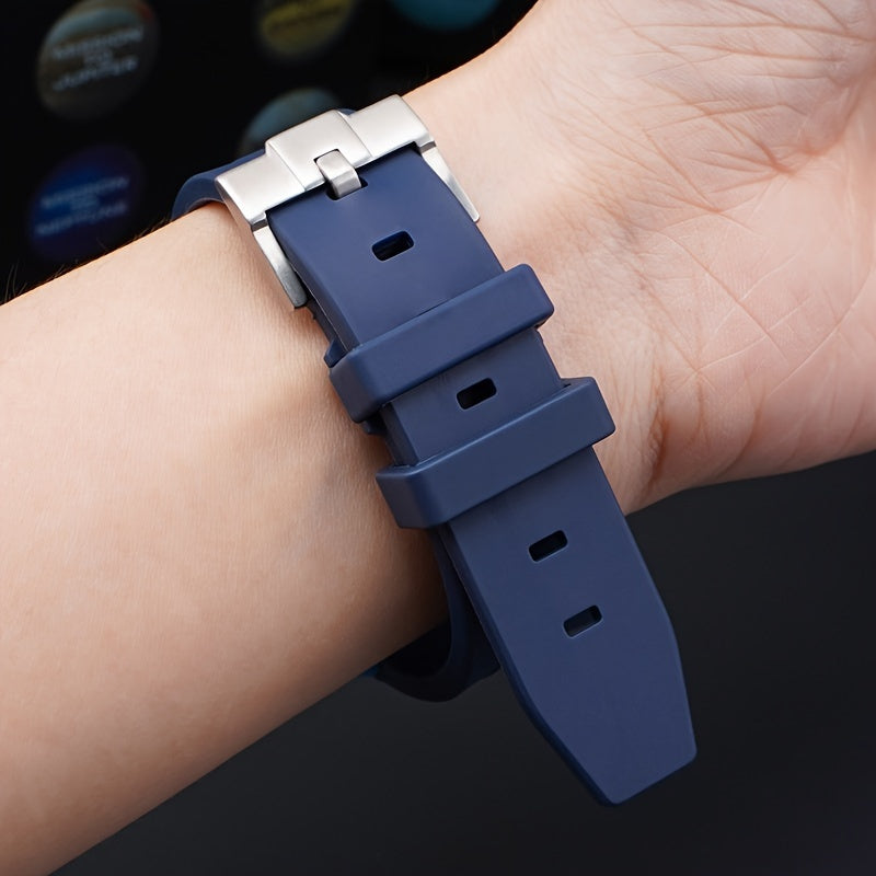 20mm Watch Strap For Omega Watch, Curved End Silicone Wrist Bracelet For Men Women, Waterproof Sport Watchband, Ideal Choice For Gifts