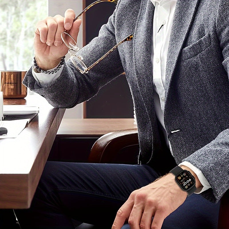 Milanese Mesh Stainless Steel Milanese Mesh Strap | 1pc | Stainless Steel | Adjustable Length | for iWatch Ultra SE S10-1 Series, iWatch 38\u002F40\u002F41\u002F42\u002F44\u002F45\u002F46\u002F49mm Models