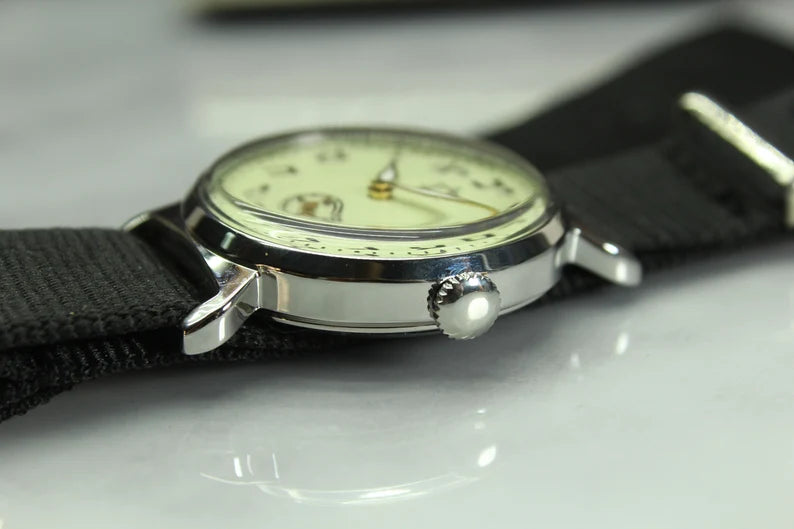 Men's Mechanical watch, Soviet watch Pobeda, Jewish dial, Vintage watch