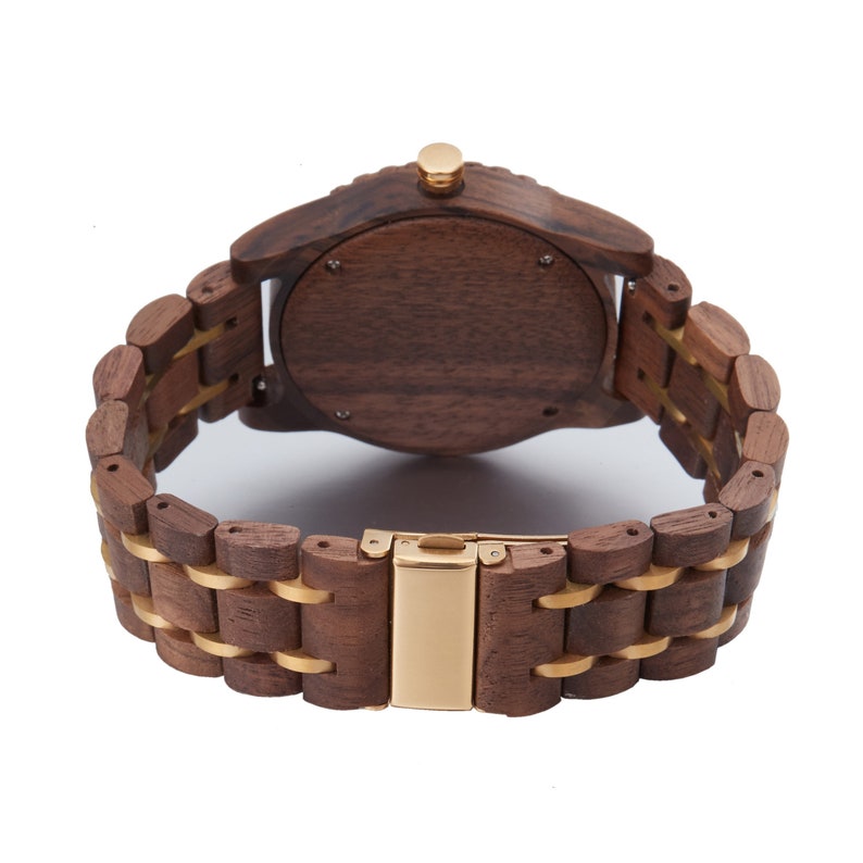 Men's Wood Watch, Engraved Watch
