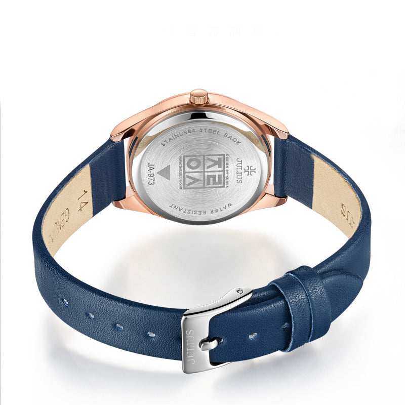 Women's Diamond Mirror Shell Dial Quartz Watch