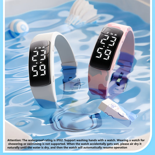 Rechargeable Electronic Watch Rechargeable Multifunctional Electronic Watch | Pedometer\u002FAlarm Clock\u002FStopwatch for Men and Women, Stylish Fitness Bracelet for Students and Athletes, Perfect Gift for Any Occasion
