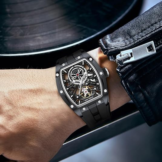 Men's Automatic Watch Skull Luxury Dress Watch