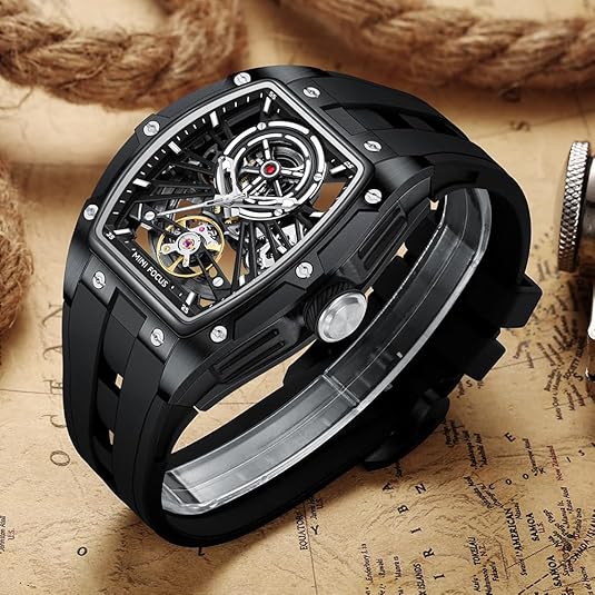 Men's Automatic Watch Skull Luxury Dress Watch