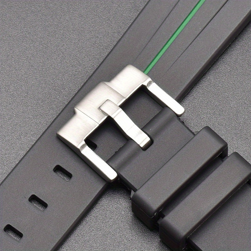 20mm Watch Strap For Omega Watch, Curved End Silicone Wrist Bracelet For Men Women, Waterproof Sport Watchband, Ideal Choice For Gifts