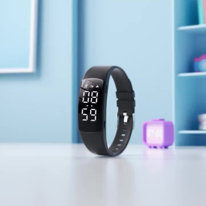 Rechargeable Electronic Watch Rechargeable Multifunctional Electronic Watch | Pedometer\u002FAlarm Clock\u002FStopwatch for Men and Women, Stylish Fitness Bracelet for Students and Athletes, Perfect Gift for Any Occasion