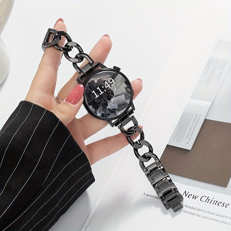 20mm Stainless Steel Watch Band for Samsung Galaxy Watch 7\u002F6\u002F5\u002F4 for Huawei Watch GT3\u002F2 for Amazfit GTR\u002FGTS - Folding Clasp Elegant Fashion Sport Strap for Women - Perfect Gift for Girlfriend