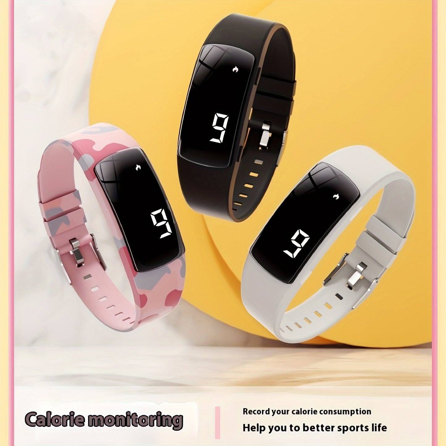 Rechargeable Electronic Watch Rechargeable Multifunctional Electronic Watch | Pedometer\u002FAlarm Clock\u002FStopwatch for Men and Women, Stylish Fitness Bracelet for Students and Athletes, Perfect Gift for Any Occasion