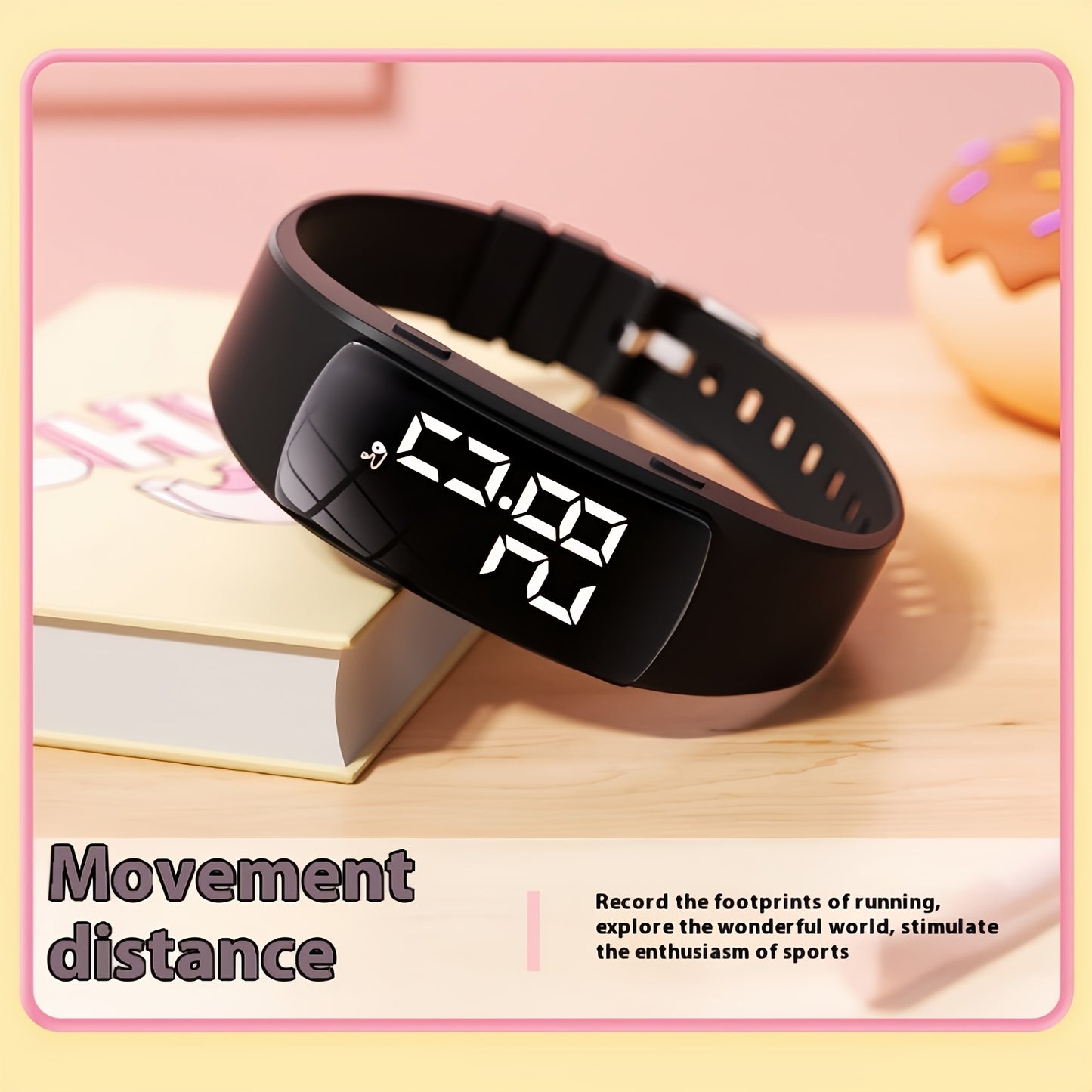 Rechargeable Electronic Watch Rechargeable Multifunctional Electronic Watch | Pedometer\u002FAlarm Clock\u002FStopwatch for Men and Women, Stylish Fitness Bracelet for Students and Athletes, Perfect Gift for Any Occasion