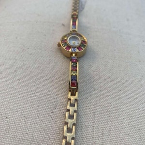 Vintage Gold Gemstone Women's Watch