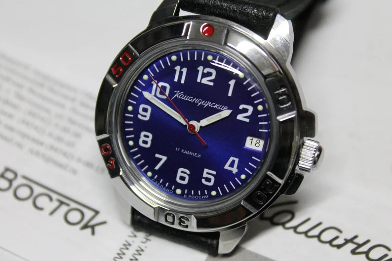 Men's mechanical watch Vostok Komandirskie 2414-43183b